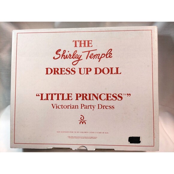 SHIRLEY TEMPLE DRESS UP DOLL OUTFIT "Little Princess Victorian Party Dress" vtg - Picture 4 of 5